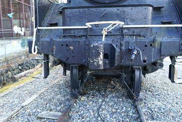 retired steam locomotive in japan