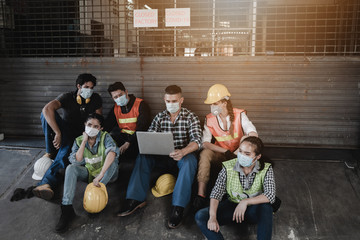 The spread of the virus caused the industrial factories to shut down, unemployed people lose...