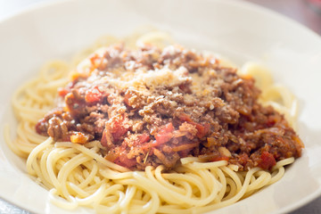 Very delicious Italian food meat sauce