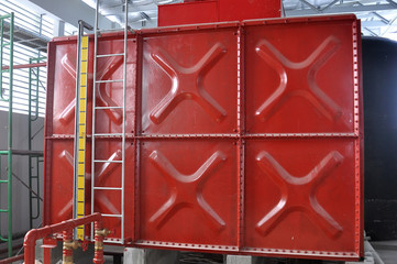 fire fighting tank for hose rell and sprinkler