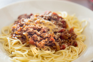 Very delicious Italian food meat sauce