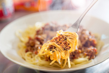 Very delicious Italian food meat sauce