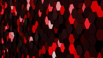 Light Block illumination neon Wall Bump 3D illustration abstract background.