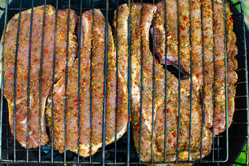Juicy grilled meat