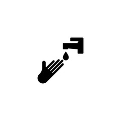 Obraz premium hand washing, hand cleaning icon vector illustration