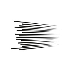 Graphic Explosion with Speed Lines. Comic Book Design Element. Vector Illustration