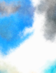 Watercolor painted background. Abstract Illustration wallpaper. Brush stroked painting. 2D Illustration.