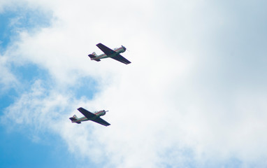 planes in the sky