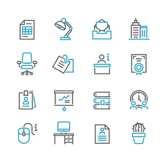 Business Office vector Icon Set
