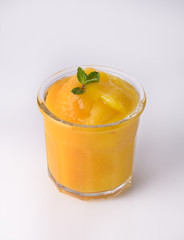 smoothies, mango smoothie in a glass