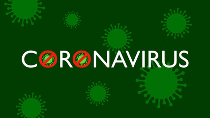 Stop the COVID-19 pandemic. Stop the coronavirus pandemic. Illustration