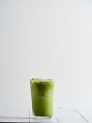 Iced Matcha Latte Green Tea.