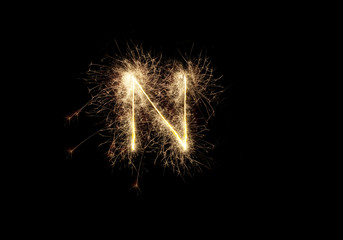 fireworks on black background