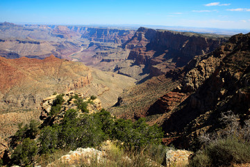 Arizona / USA - August 01, 2015: South Rim Grand Canyon landscape, Arizona, USA