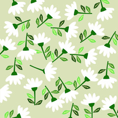 Fototapeta premium illustration vector EPS print abstract modern art plant botanical garden scandinavian nordic design setyle good for fashion or textile or cover or background or other