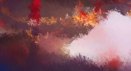 Obraz premium Brushed Painted Abstract Background. Brush stroked painting. Strokes of paint. 2D Illustration.