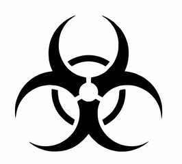 Virus logo vector isolated in black and white for logo, sign, apps or website