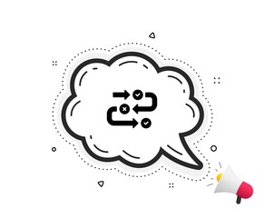 Survey progress icon. Quote speech bubble. Quiz algorithm sign. Business interview symbol. Quotation marks. Classic survey progress icon. Vector