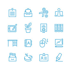 Business Office vector Icon Set