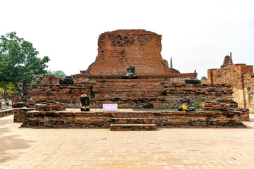 Part of Wat Phra Mahathat in Ayutthaya Historical Park, Thailand