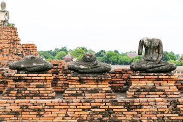 Wat Phra Mahathat in the Ayutthaya historical park, Thailand