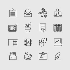 Business Office vector Icon Set
