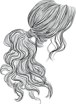 Buy Moschino Ponytail Original Sketchbook Drawing Online in India  Etsy