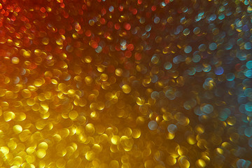 red golden and blue beautiful circles bokeh background