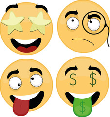 Vector illustration of emoticon collection