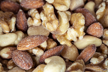 ミックスナッツのアップ