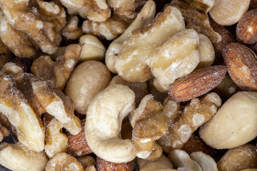 ミックスナッツのアップ