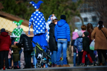 people walking on the street