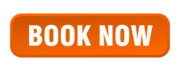 book now button. book now square 3d push button