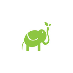 elephant simple color icon. vector design