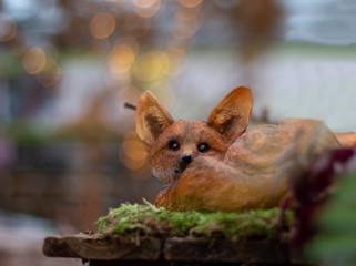 portrait of a foxstatue