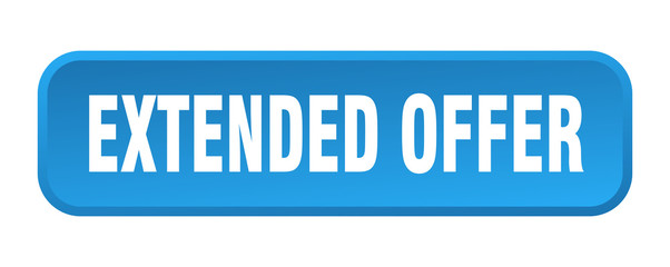 extended offer button. extended offer square 3d push button