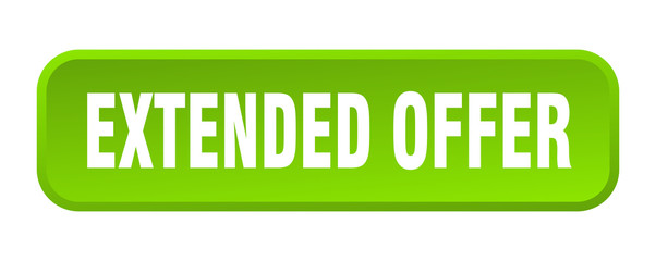 extended offer button. extended offer square 3d push button