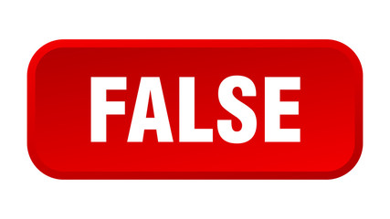 false button. false square 3d push button