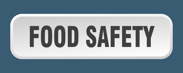 food safety button. food safety square 3d push button