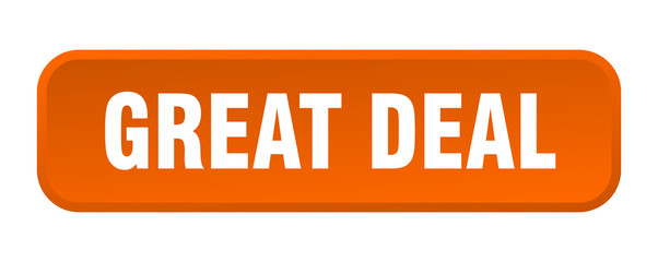 great deal button. great deal square 3d push button