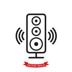 speaker vector icon, audio speaker icon