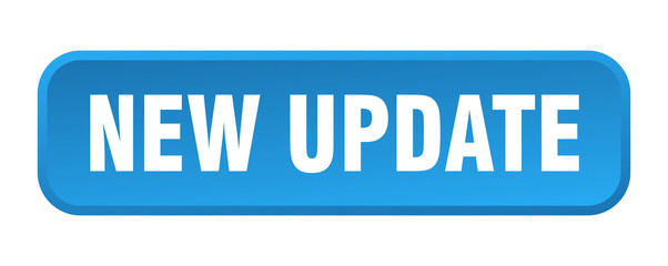 new update button. new update square 3d push button