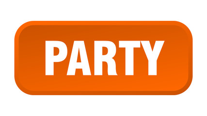 party button. party square 3d push button