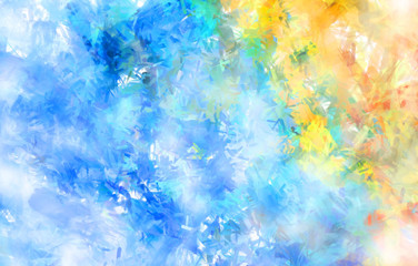 Brushed Painted Abstract Background. Brush stroked painting. Artistic vibrant and colorful wallpaper..