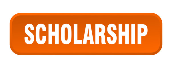 scholarship button. scholarship square 3d push button