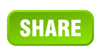 share button. share square 3d push button