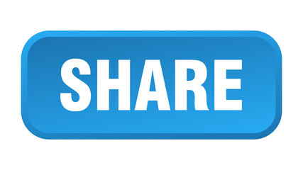 share button. share square 3d push button
