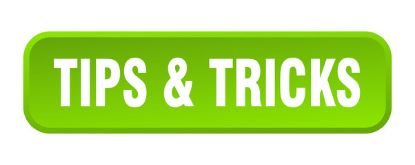 tips & tricks button. tips & tricks square 3d push button