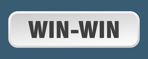 win-win button. win-win square 3d push button