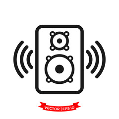 speaker vector icon, audio speaker icon